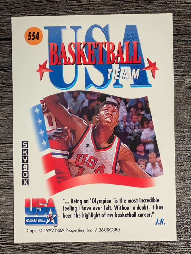 1991-92 SkyBox #554 J.R. Reid USA
