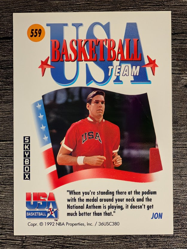 1991-92 SkyBox #559 Jon Koncak USA