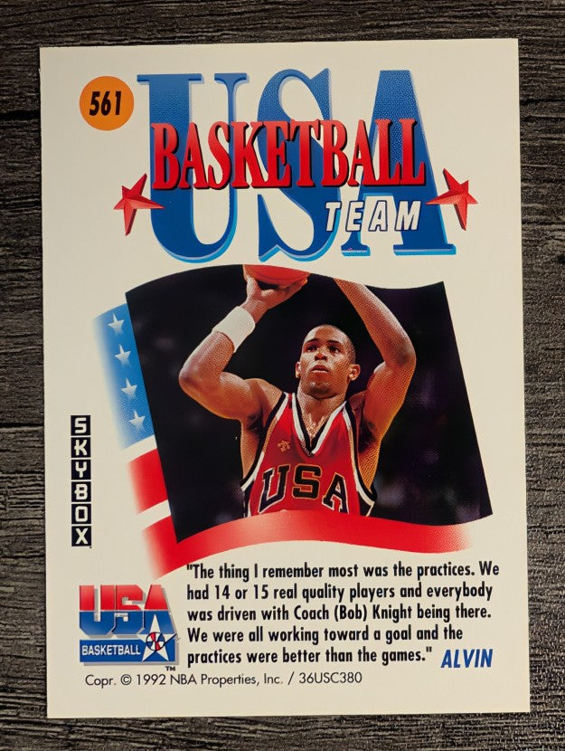 1991-92 SkyBox #561 Alvin Robertson USA