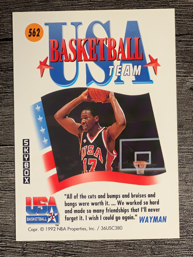 1991-92 SkyBox #562 Wayman Tisdale USA