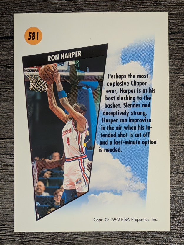 1991-92 SkyBox #581 Ron Harper SM