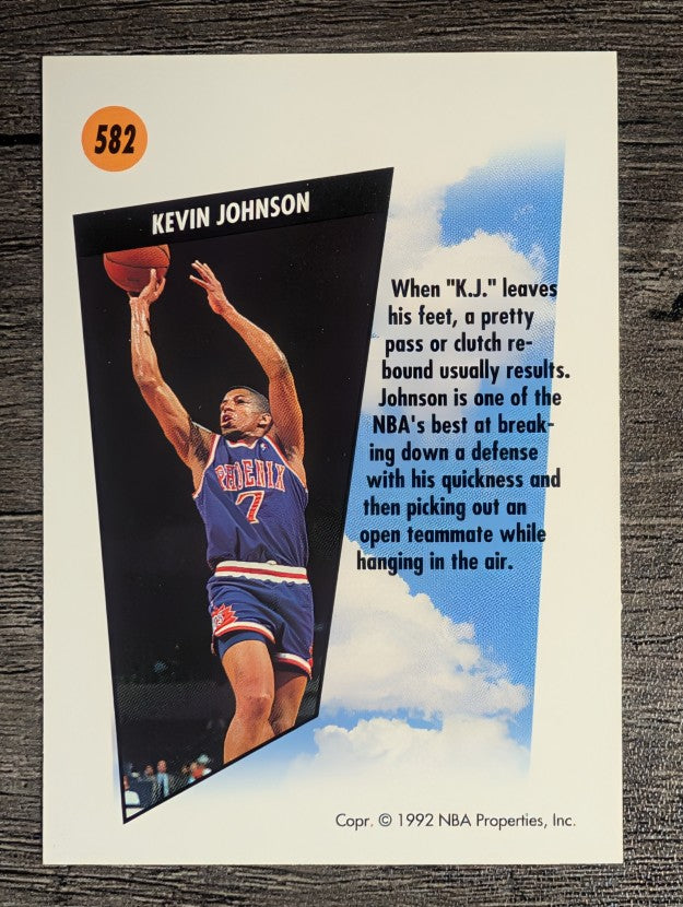 1991-92 SkyBox #582 Kevin Johnson SM