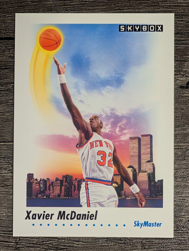 1991-92 SkyBox #585 Xavier McDaniel SM