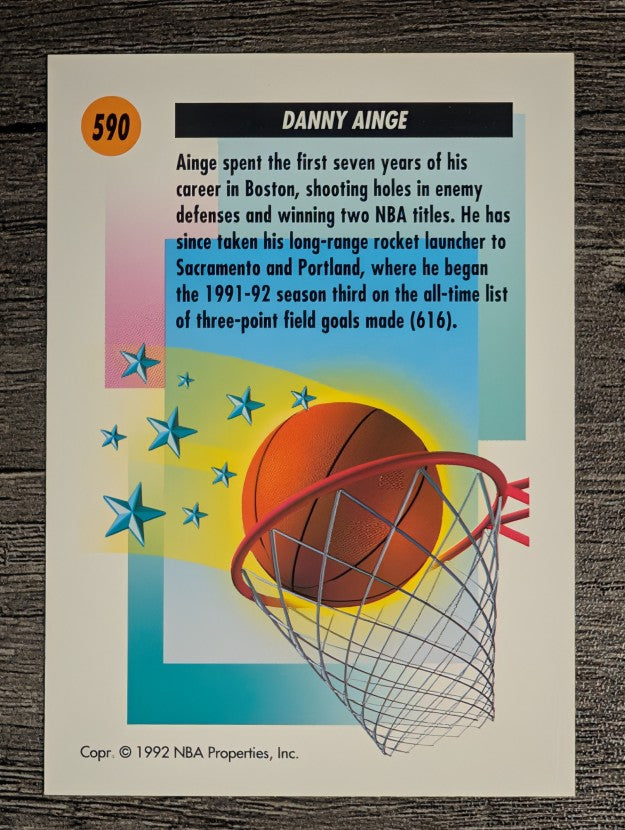 1991-92 SkyBox #590 Danny Ainge SS