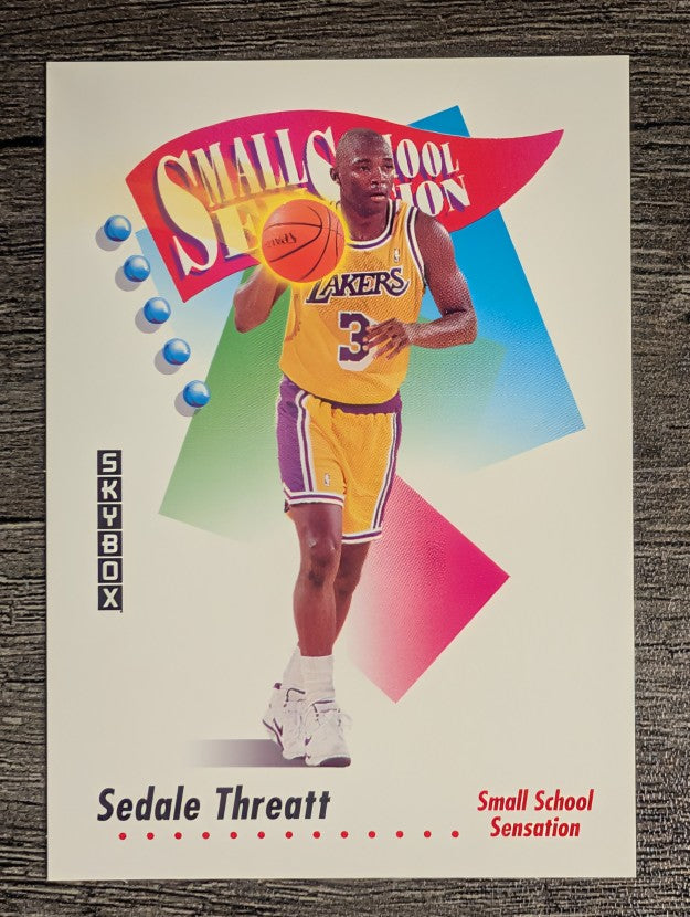 1991-92 SkyBox #609 Sedale Threatt SMALL