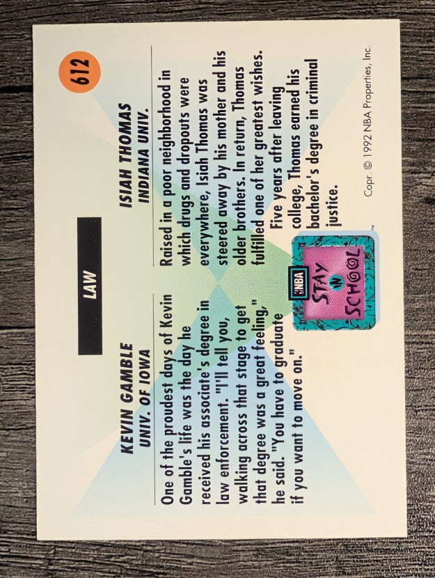 1991-92 SkyBox #612 Law