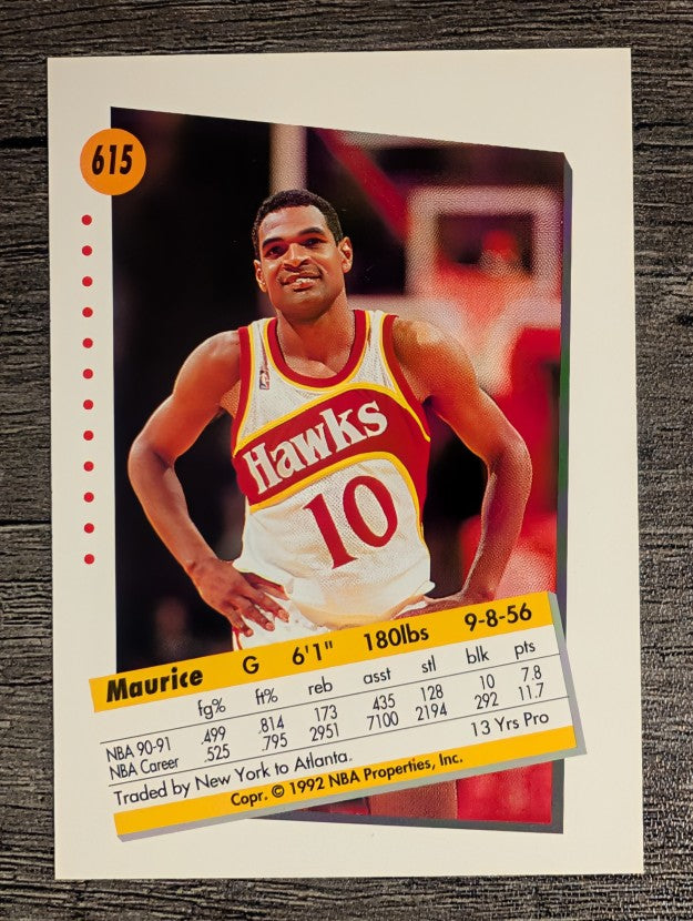 1991-92 SkyBox #615 Maurice Cheeks