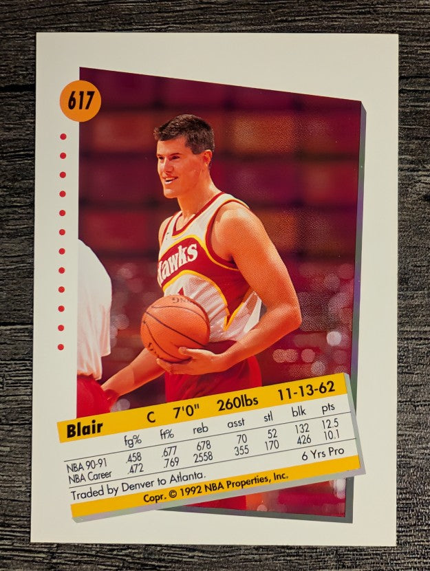 1991-92 SkyBox #617 Blair Rasmussen