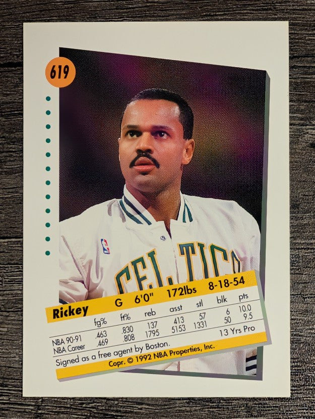 1991-92 SkyBox #619 Rickey Green