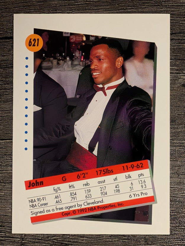 1991-92 SkyBox #621 John Battle