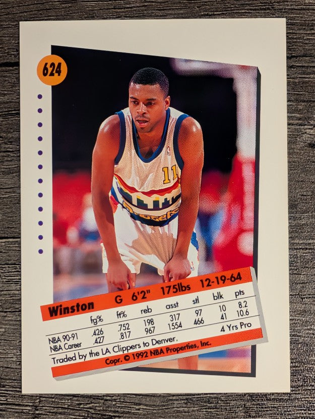 1991-92 SkyBox #624 Winston Garland