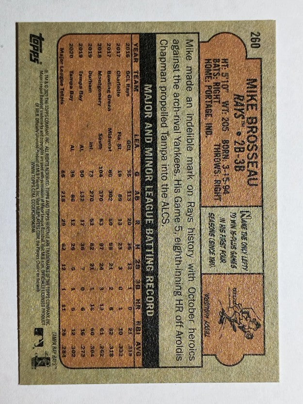2021 Topps Heritage #260 Mike Brosseau