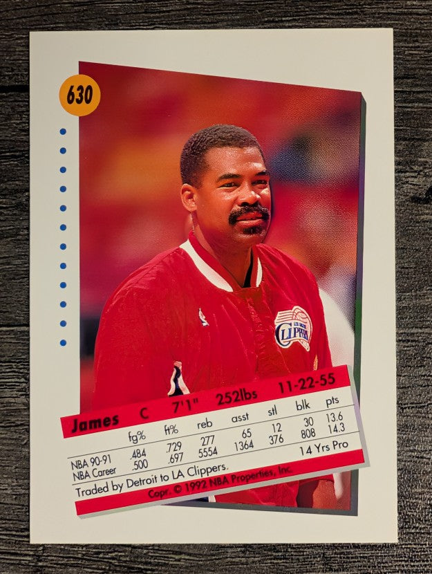 1991-92 SkyBox #630 James Edwards