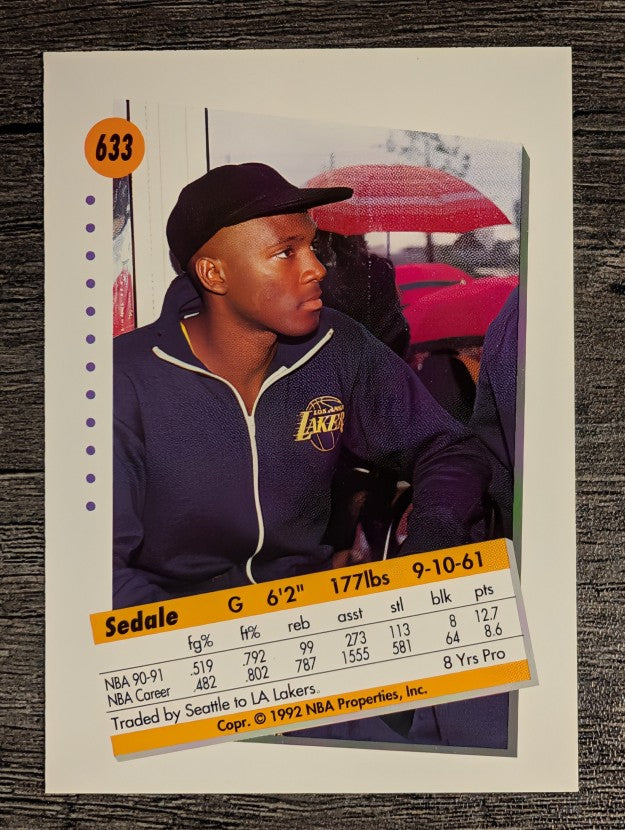 1991-92 SkyBox #633 Sedale Threatt