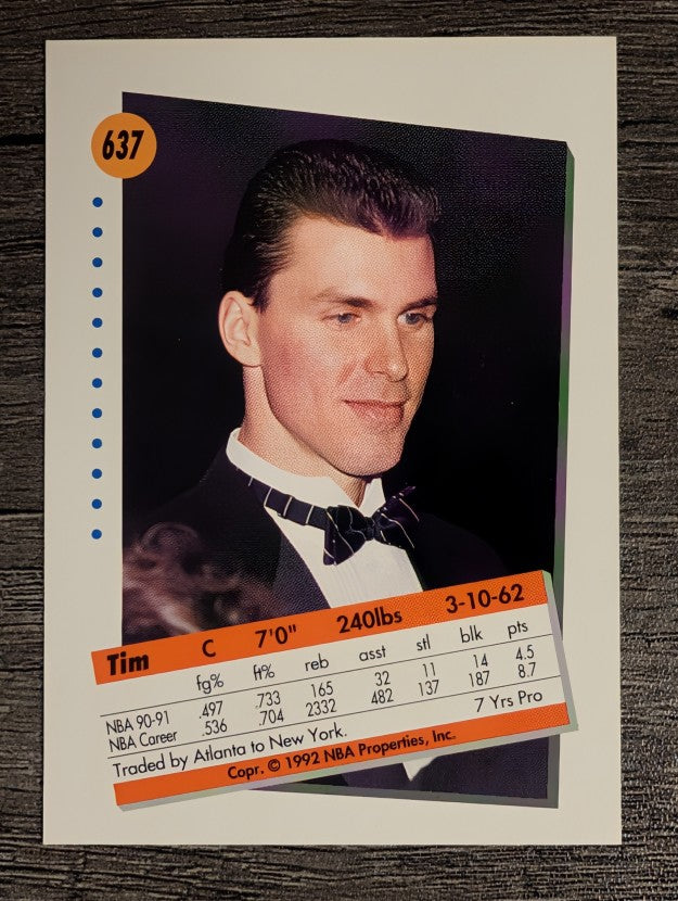 1991-92 SkyBox #637 Tim McCormick