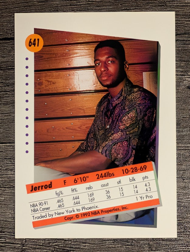 1991-92 SkyBox #641 Jerrod Mustaf