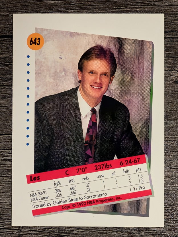 1991-92 SkyBox #643 Les Jepsen