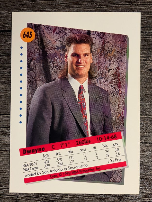 1991-92 SkyBox #645 Dwayne Schintzius