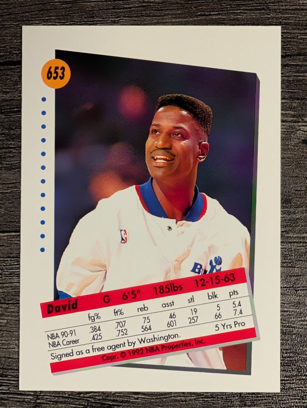 1991-92 SkyBox #653 David Wingate