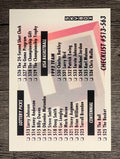 1991-92 SkyBox #657 Checklist B/513-563