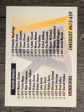 1991-92 SkyBox #659 Checklist X/615-659