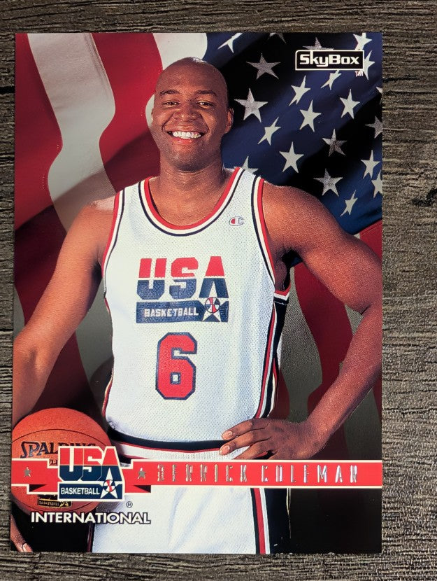 1994 SkyBox USA #37 Derrick Coleman/International