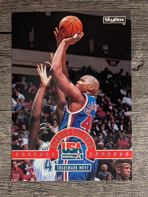 1994 SkyBox USA #41 Derrick Coleman/Trademark Move