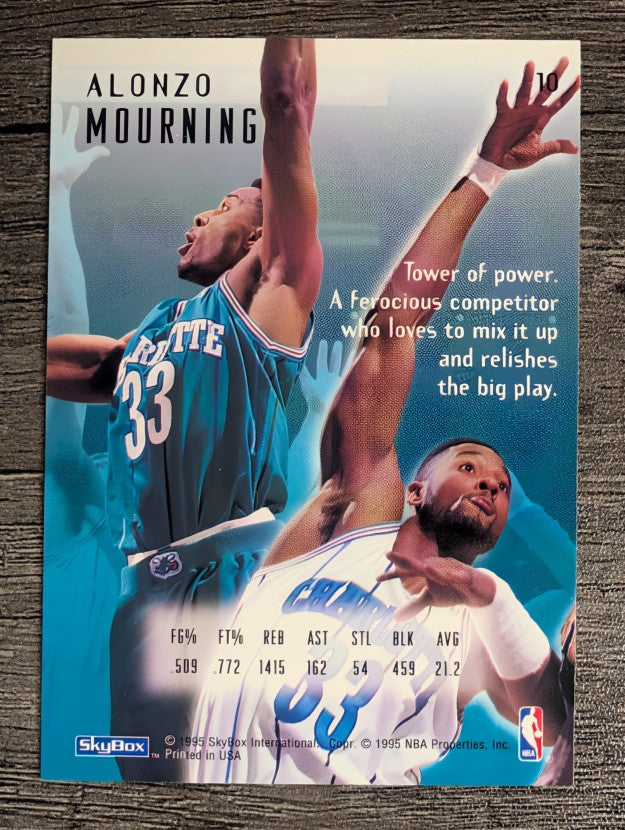 1994-95 Emotion #10 Alonzo Mourning