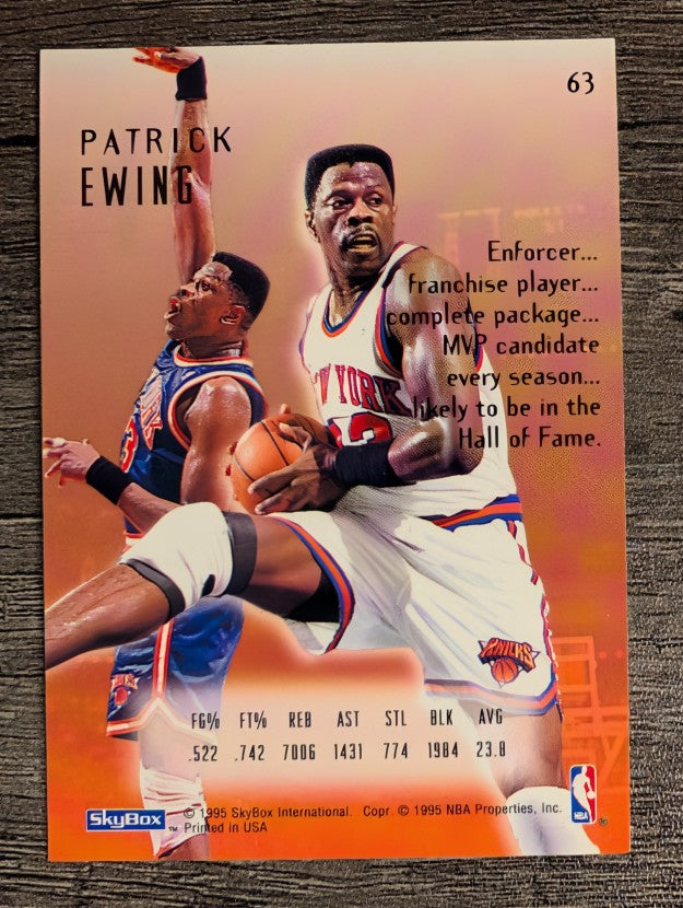 1994-95 Emotion #63 Patrick Ewing