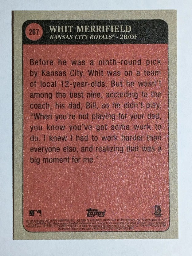 2021 Topps Heritage #267 Whit Merrifield KP