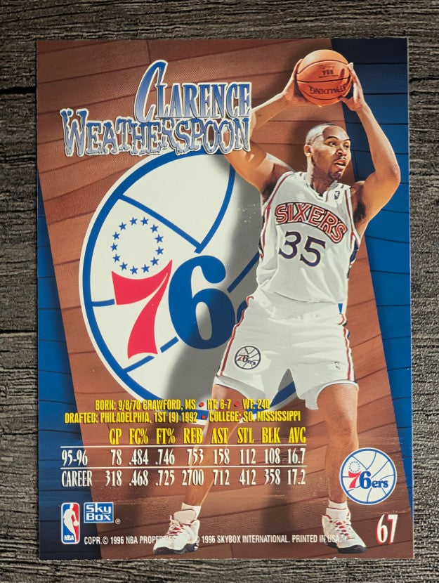1996-97 Z-Force #67 Clarence Weatherspoon