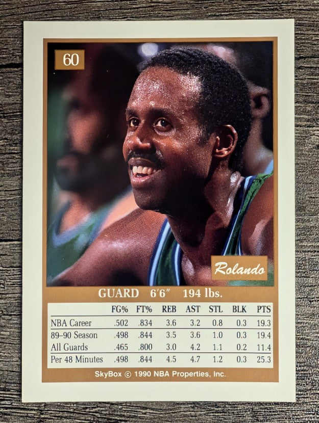 1990-91 SkyBox #60 Rolando Blackman
