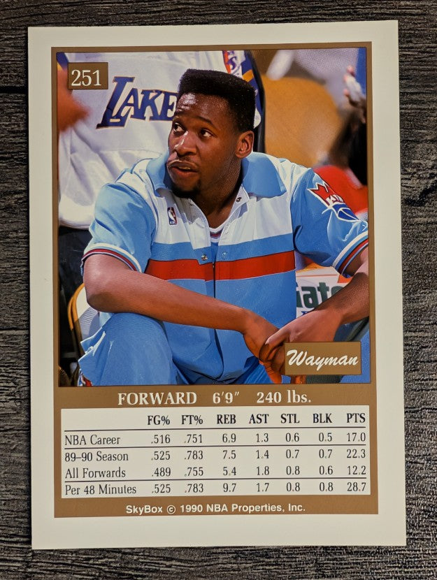 1990-91 SkyBox #251 Wayman Tisdale