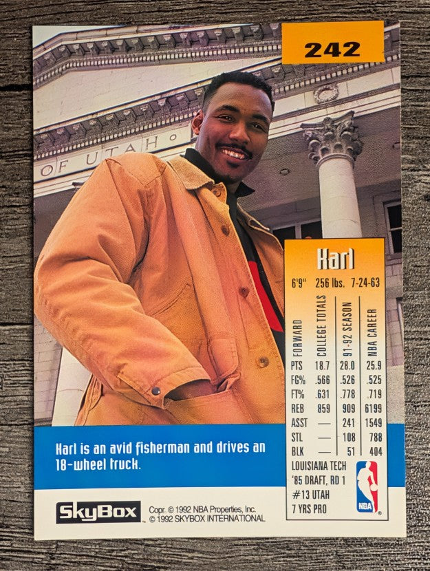 1992-93 SkyBox #242 Karl Malone