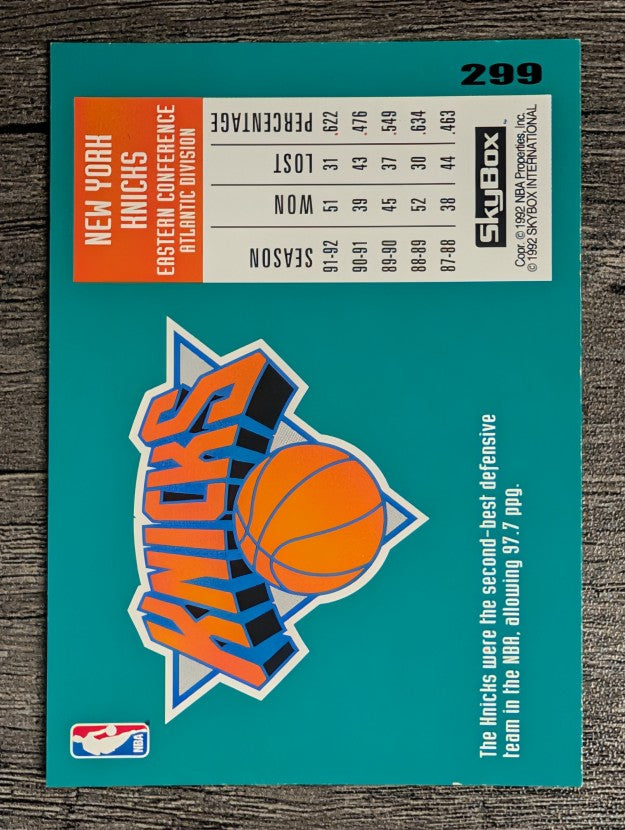 1992-93 SkyBox #299 Patrick Ewing TT