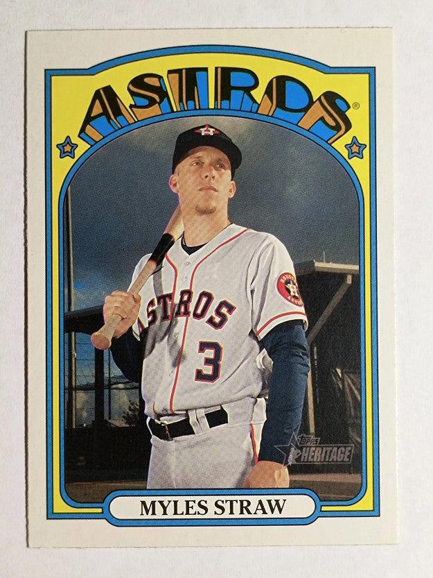 2021 Topps Heritage #272 Myles Straw