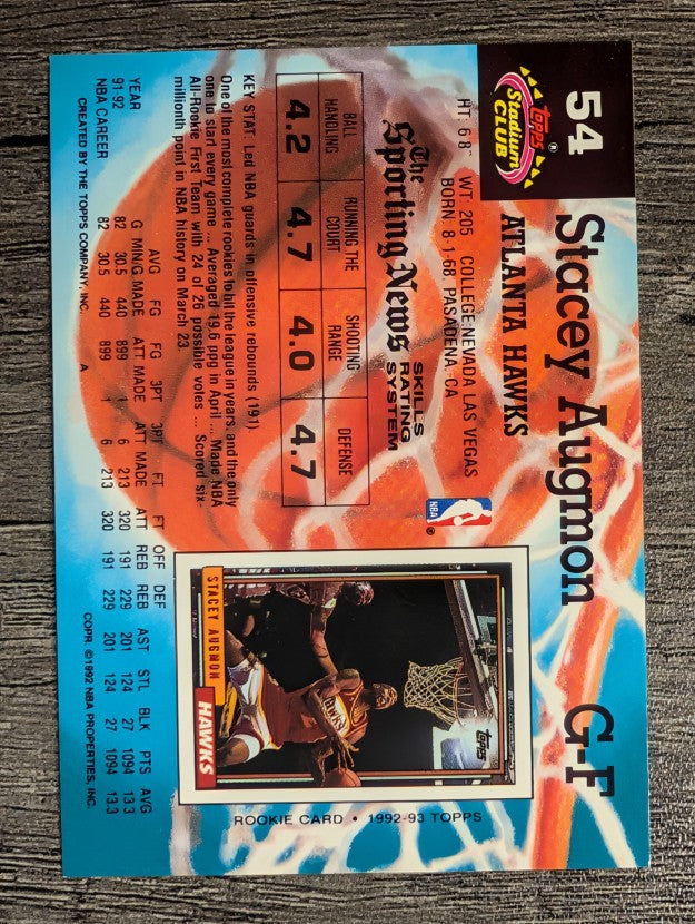 1992-93 Stadium Club #54 Stacey Augmon