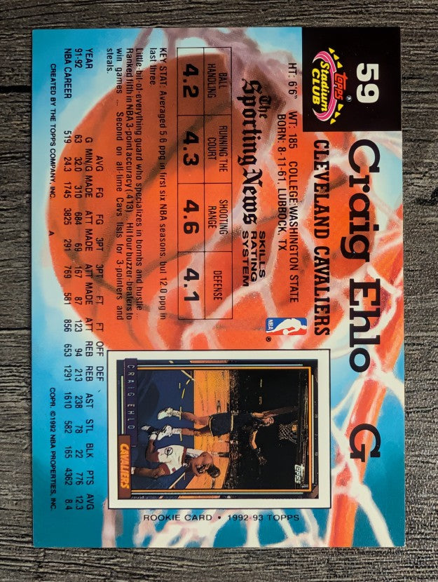 1992-93 Stadium Club #59 Craig Ehlo