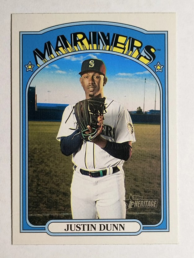 2021 Topps Heritage #276 Justin Dunn