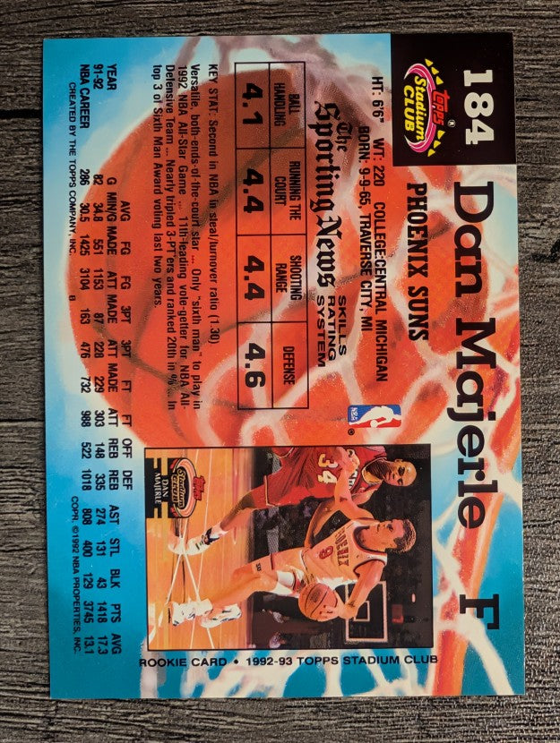1992-93 Stadium Club #184 Dan Majerle