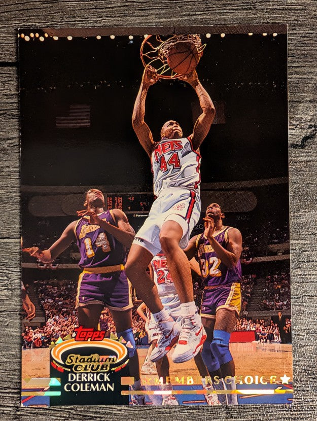 1992-93 Stadium Club #193 Derrick Coleman MC