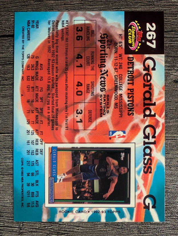 1992-93 Stadium Club #267 Gerald Glass