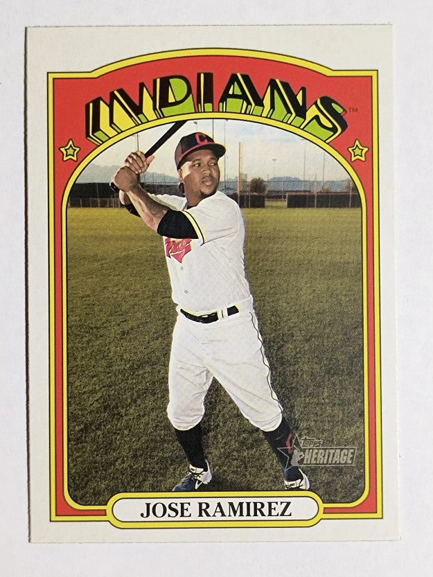 2021 Topps Heritage #297 Jose Ramirez