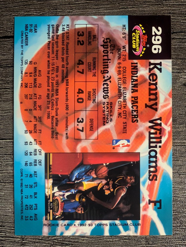 1992-93 Stadium Club #296 Ken Williams
