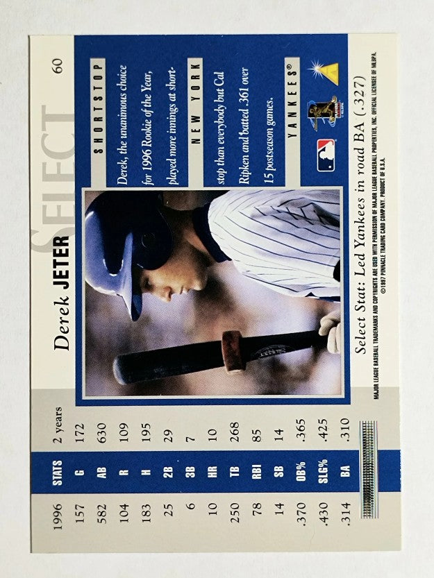 1997 Select #60 Derek Jeter B