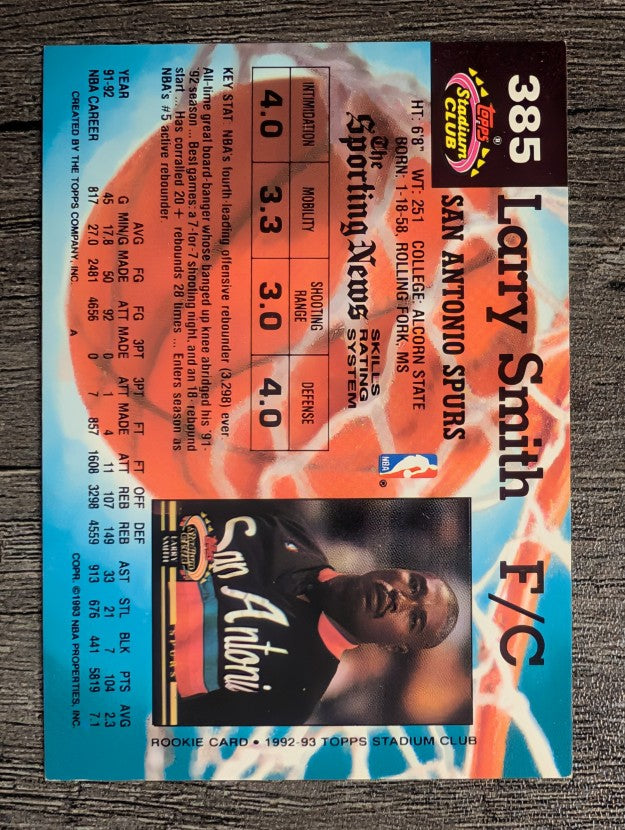 1992-93 Stadium Club #385 Larry Smith