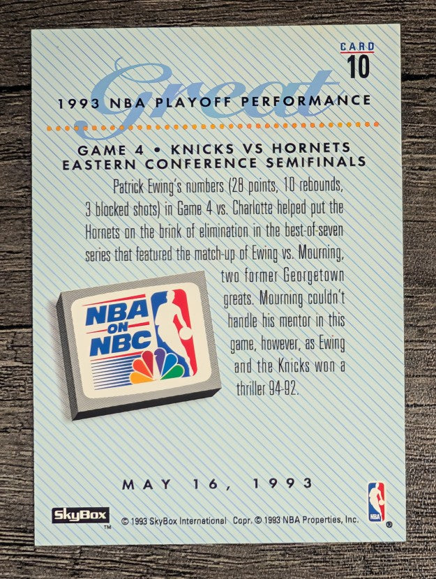 1993-94 SkyBox Premium #10 Patrick Ewing PO