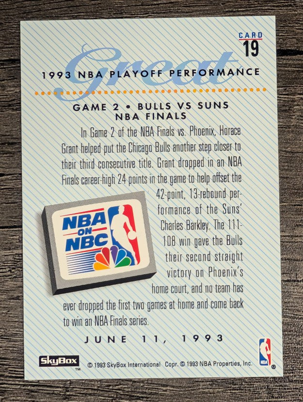 1993-94 SkyBox Premium #19 Horace Grant PO