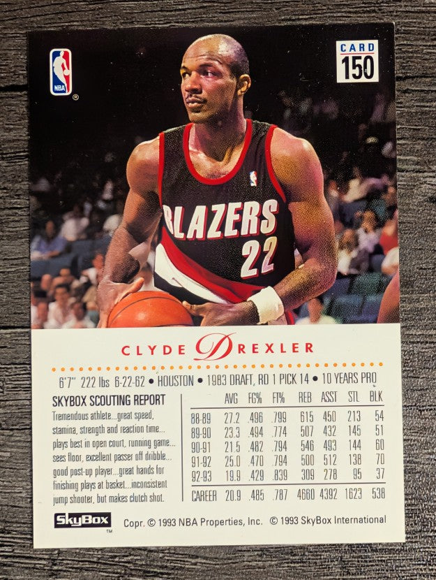 1993-94 SkyBox Premium #150 Clyde Drexler