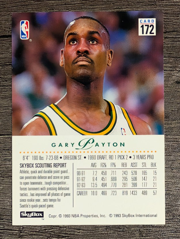 1993-94 SkyBox Premium #172 Gary Payton